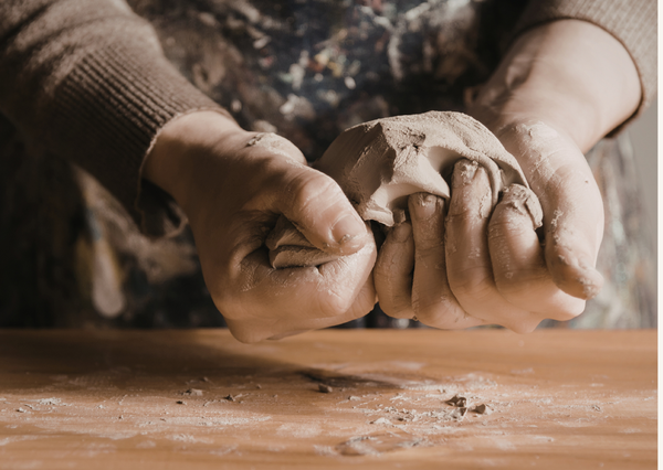 Raw clay
