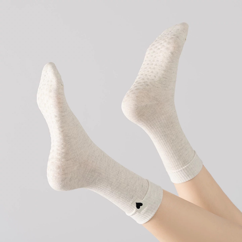 ♥ Heart to Ground Crew Grip Socks | Non-Slip for Pilates, Barre & Yoga